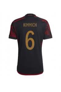 Saksa Joshua Kimmich #6 Jalkapallovaatteet Vieraspaita MM-kisat 2022 Lyhythihainen